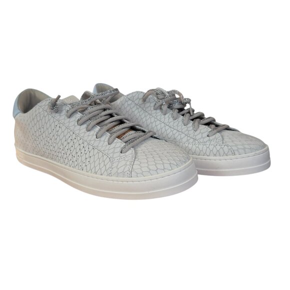 P448 John low top sneaker in margot with lace-up style glittery laces women's 40 - Picture 1 of 14